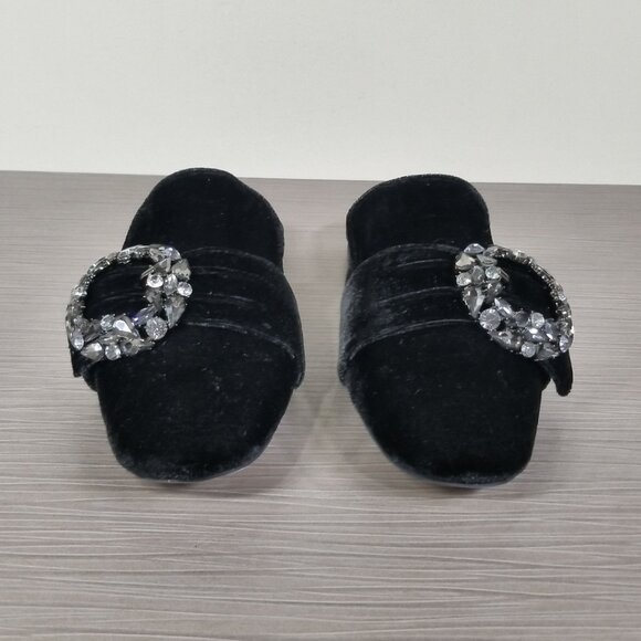 Jeffrey Campbell Ravis Slip-On Mule, Black Velvet, Womens Size 6 M - Picture 2 of 13
